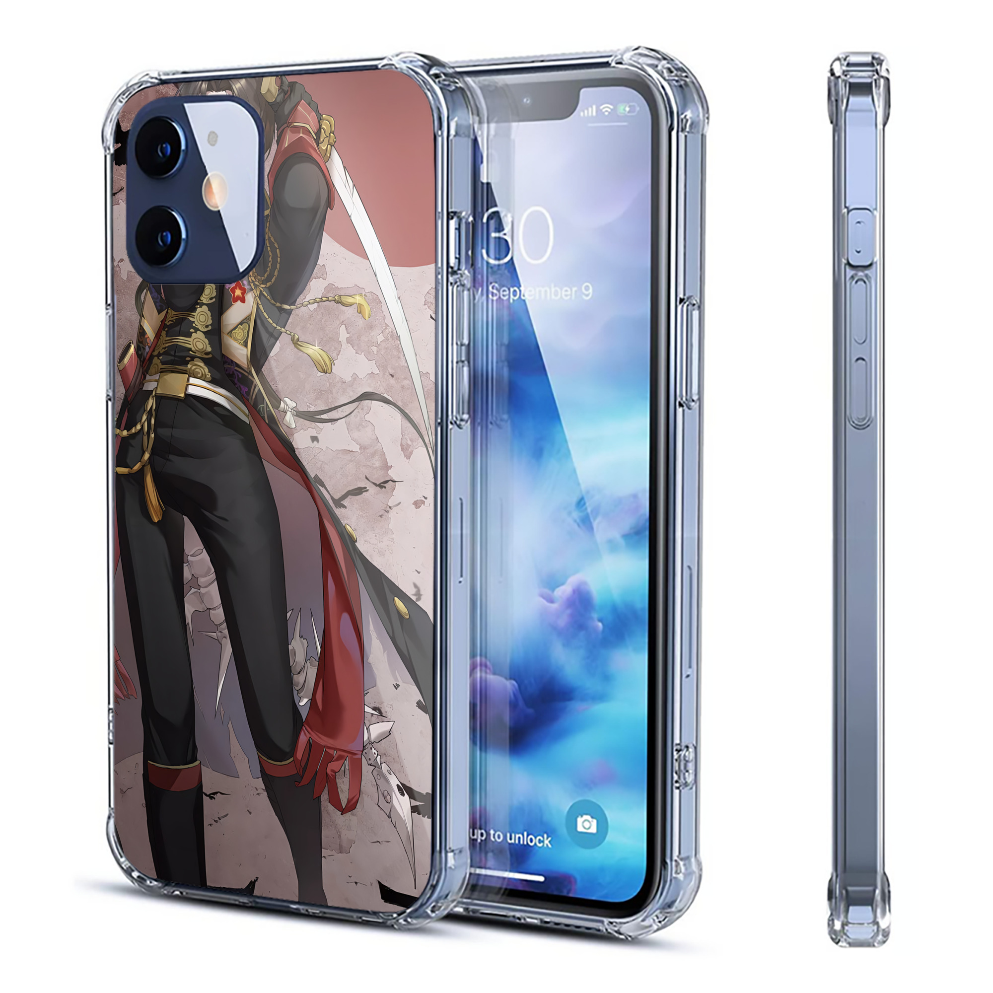 （画像用） 刀剣乱舞 Touken Ranbu 【iPhone 12シリーズ対応】透明スマホケース（クリアソフトケース）